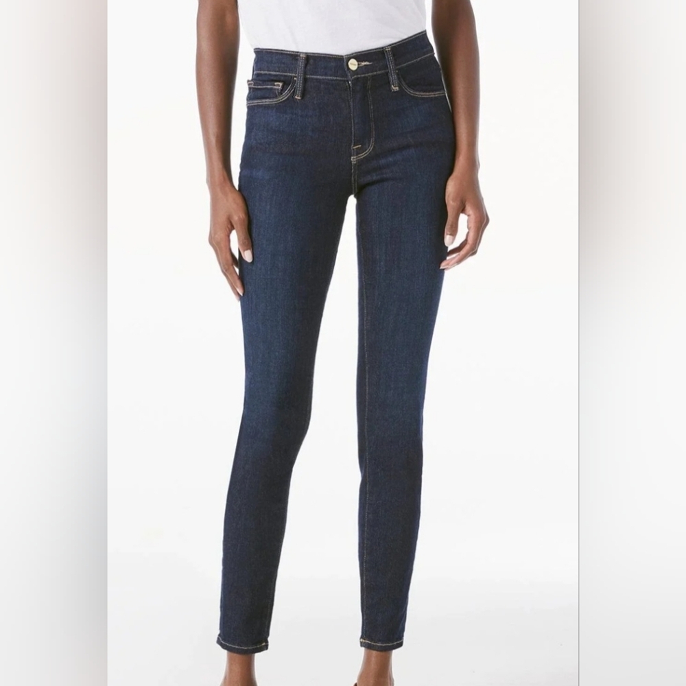 Frame Denim Dark Blue Skinny Jeans